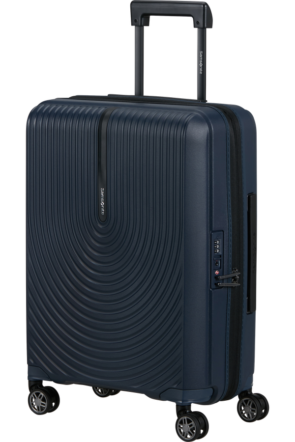 Hi-Fi Valise &agrave; 4 roues 55cm | Samsonite Hi-Fi Spinner 55/20 EXP FL 55cm  Bleu fonc&eacute;