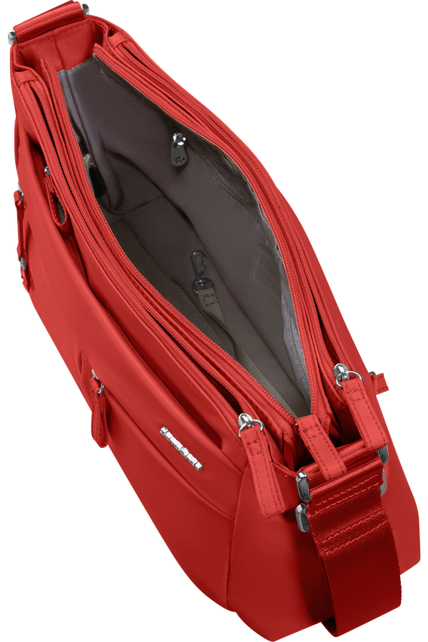 Samsonite Move 5.0 Horiz. Shoulder Bag + Flap  Rouge Corail