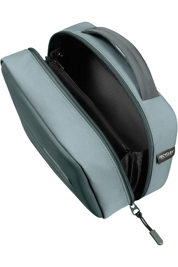 Ancien Vanity Trousse De Toilette Samsonite Verte Voyage Bagage
