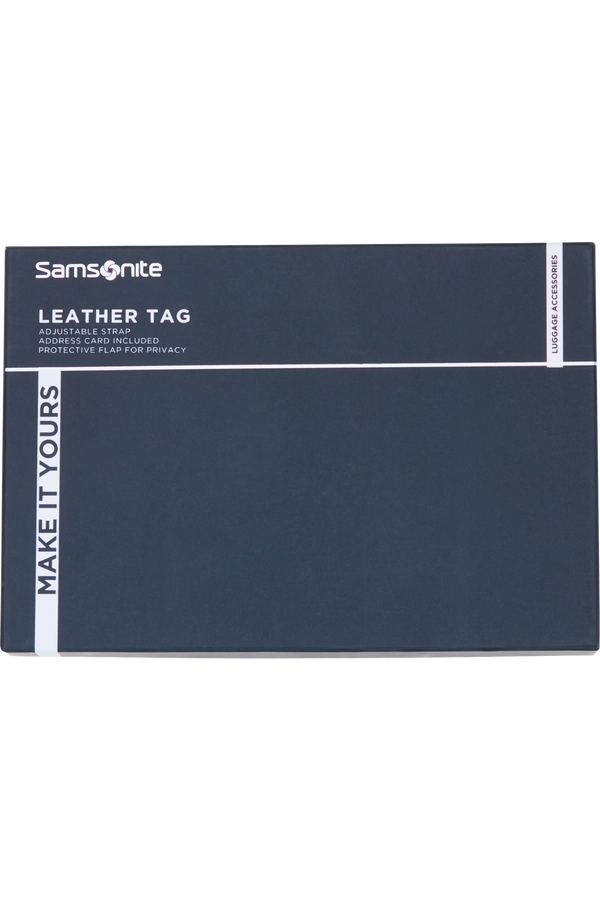 Samsonite Ta Revolution Leather Luggage Tag  Noir