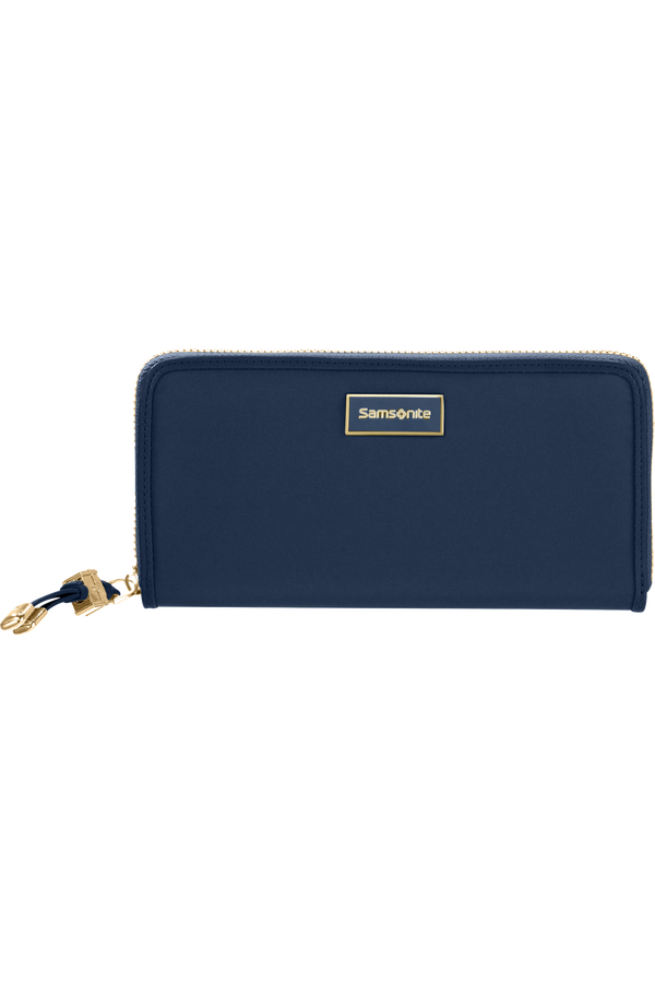 Samsonite Karissa Slg Wallet ZIP Around L  Bleu fonc&eacute;