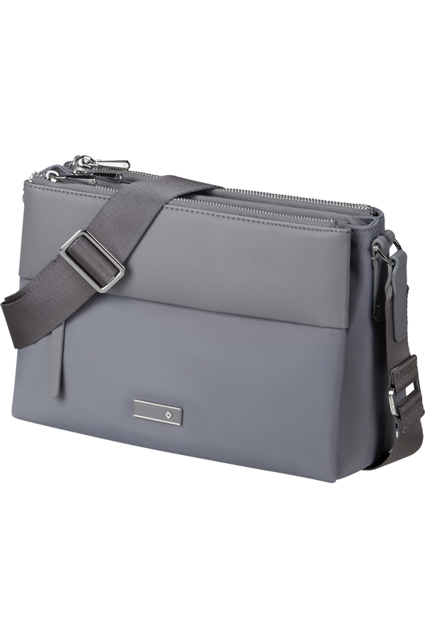 Samsonite Zalia 3.0 H.Shoulder Bag 3 Comp  Gris métal