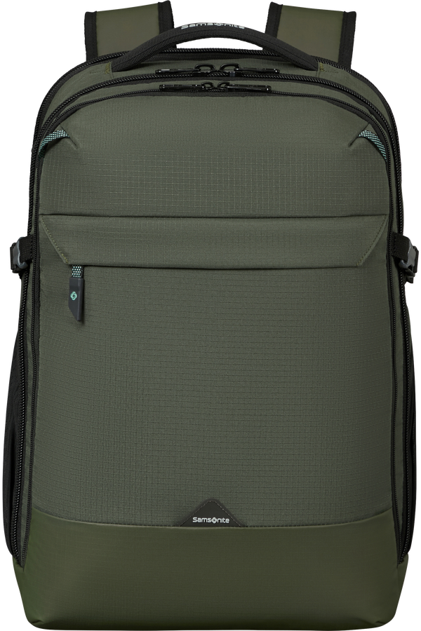 Samsonite Roadseeker Laptop Backpack Expandable L  Vert olive fonc&eacute;