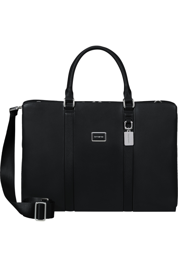 Image Biz Leather Sacoche Ordinateur 15.6" | Samsonite Image Biz Leather Briefcase 15.6'  Noir
