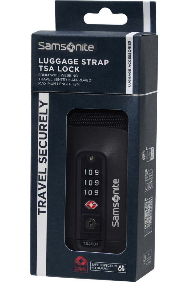 Samsonite Ta Revolution Luggage Strap/TSA Lock  Noir