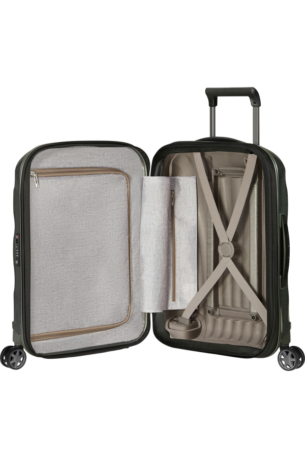 Samsonite C-Lite Spinner Expandable 55cm  Vert m&eacute;tal