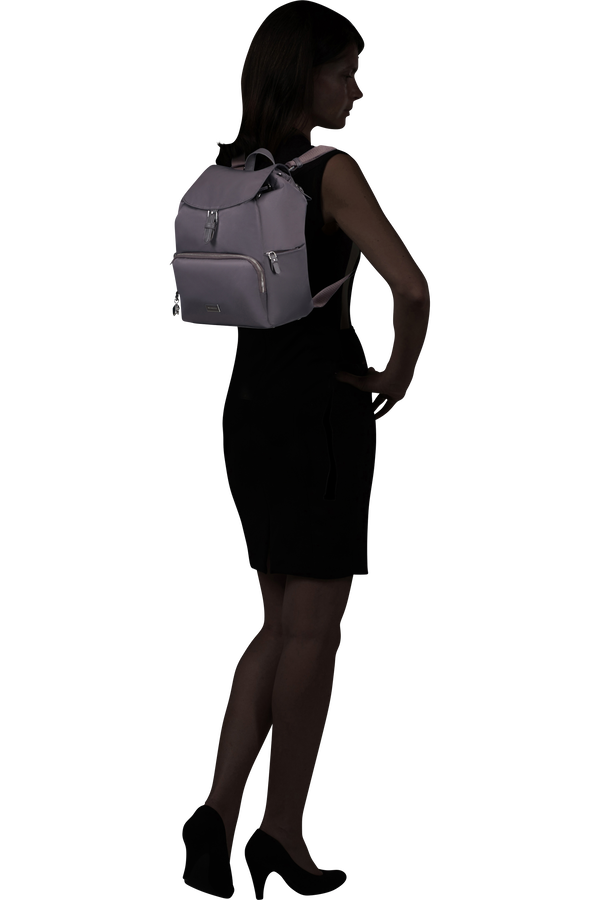 Samsonite Karissa 2.0 Backpack 3 Pockets 1 Buckle  Eco Dark Grey