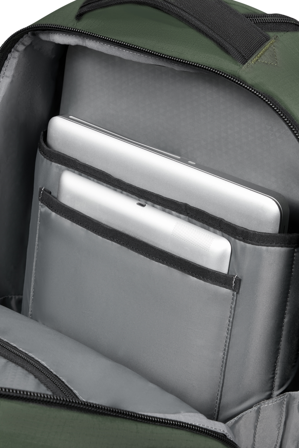 Samsonite Roadseeker Laptop Backpack with wheels 17.3''  Vert olive foncé