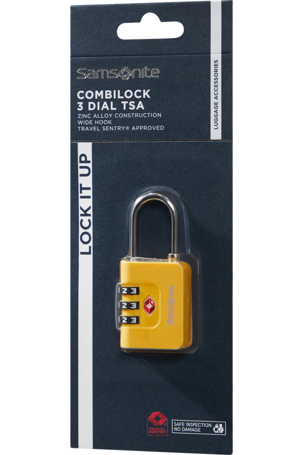 Samsonite Ta Revolution Combilock 3 dial TSA  Jaune