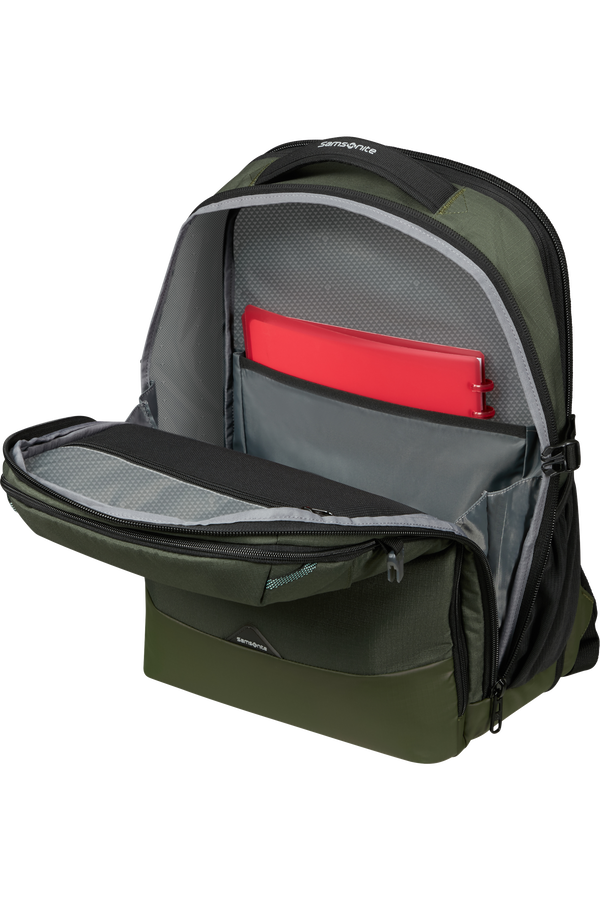 Samsonite Roadseeker Laptop Backpack Expandable L  Vert olive fonc&eacute;