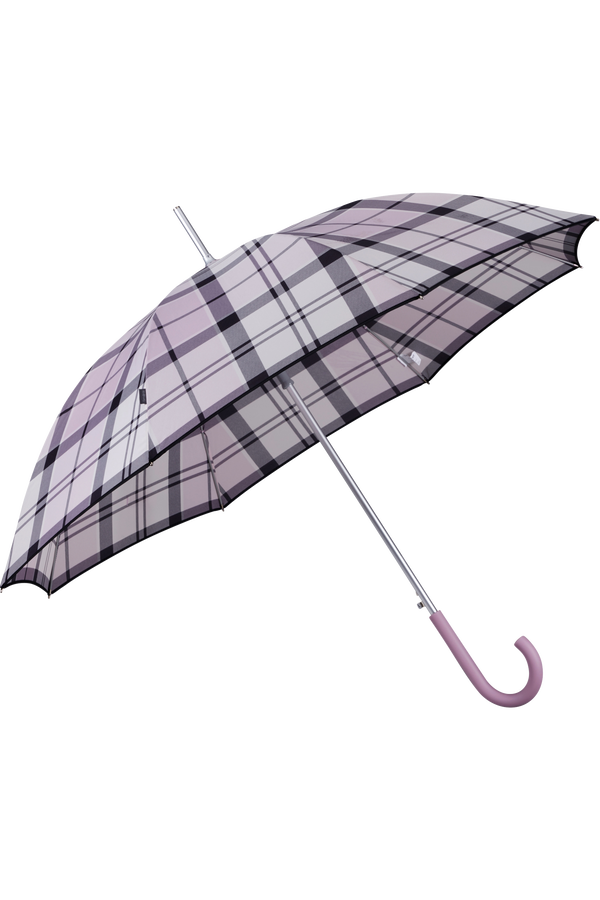 Samsonite Alu Drop S Sticky Lady Auto Open  Lavender Check