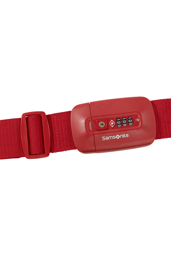 Samsonite Ta Revolution Luggage Strap/TSA Lock  Rouge
