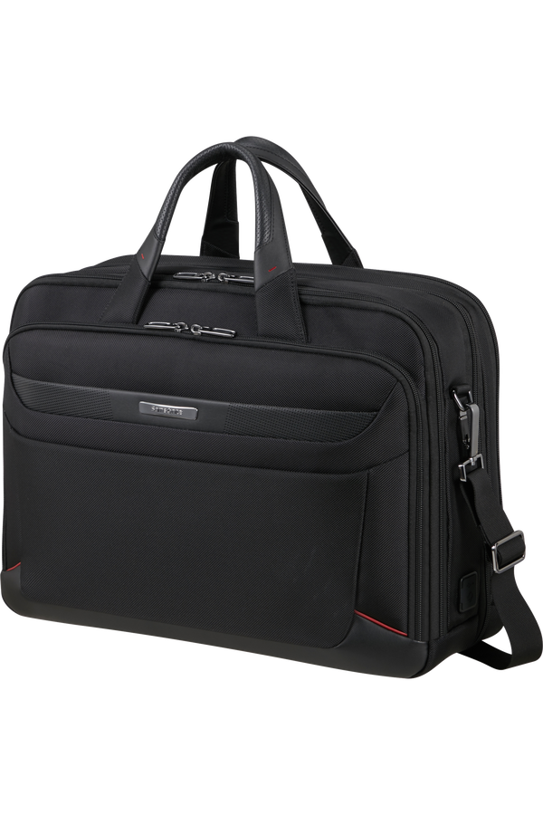 Samsonite Pro-Dlx 6 Bailhandle Expandable 17.3'  Noir