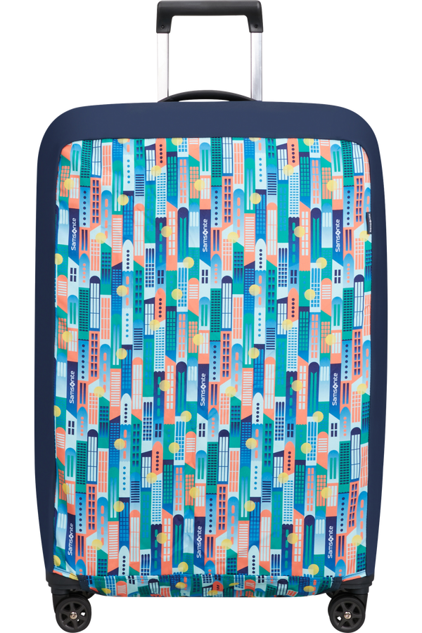 Samsonite Ta Revolution Foldable Luggage Cover L  City Print
