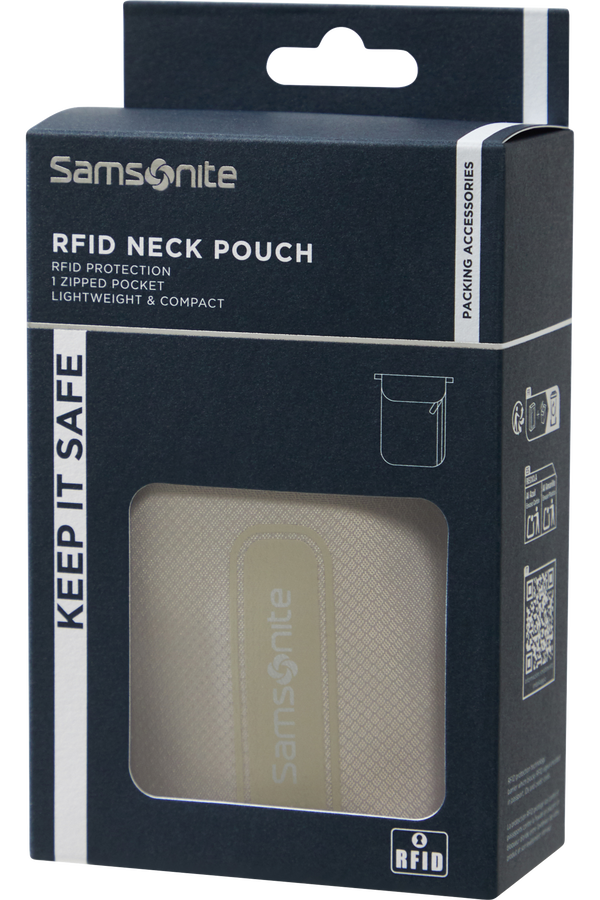 Samsonite Ta Revolution RFID Neck Pouch  Gris eclipse