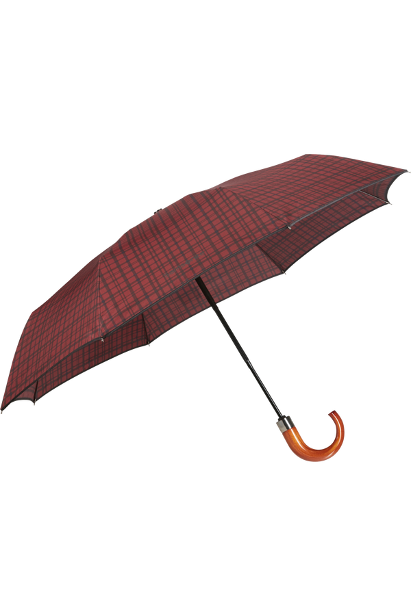 Samsonite Wood Classic S 3 Sect. Auto O/C Crook  Bordeaux Scottish