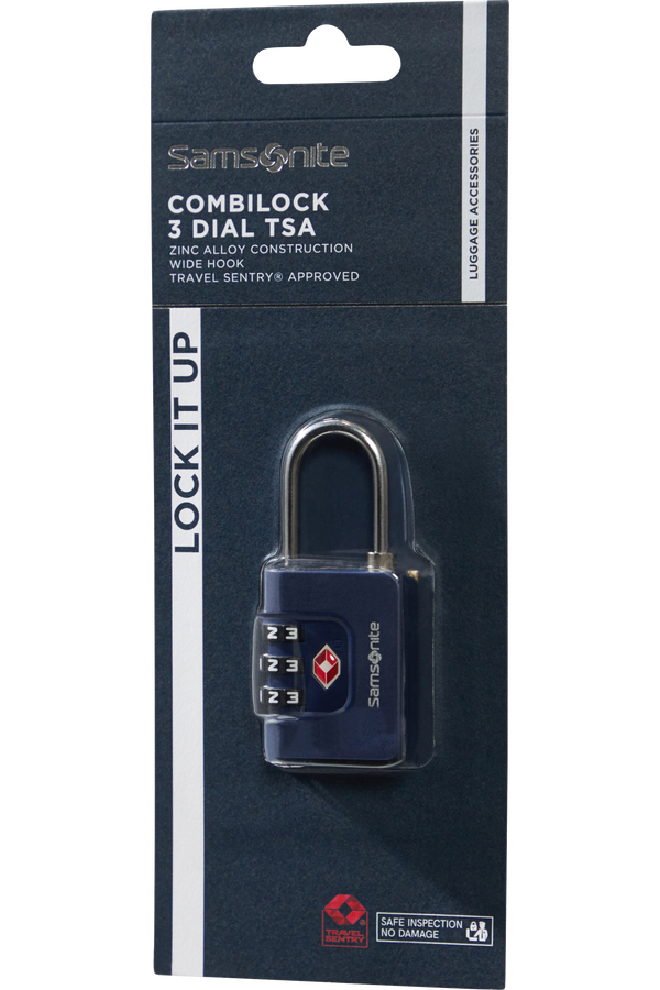 Samsonite Ta Revolution Combilock 3 dial TSA  Bleu nuit