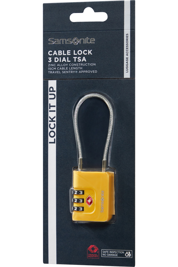 Samsonite Ta Revolution Cablelock 3 dial TSA  Jaune