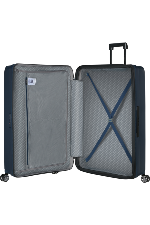 Hi-Fi Valise &agrave; 4 roues 81cm | Samsonite Hi-Fi Spinner 81/30 EXP FL 81cm  Bleu fonc&eacute;
