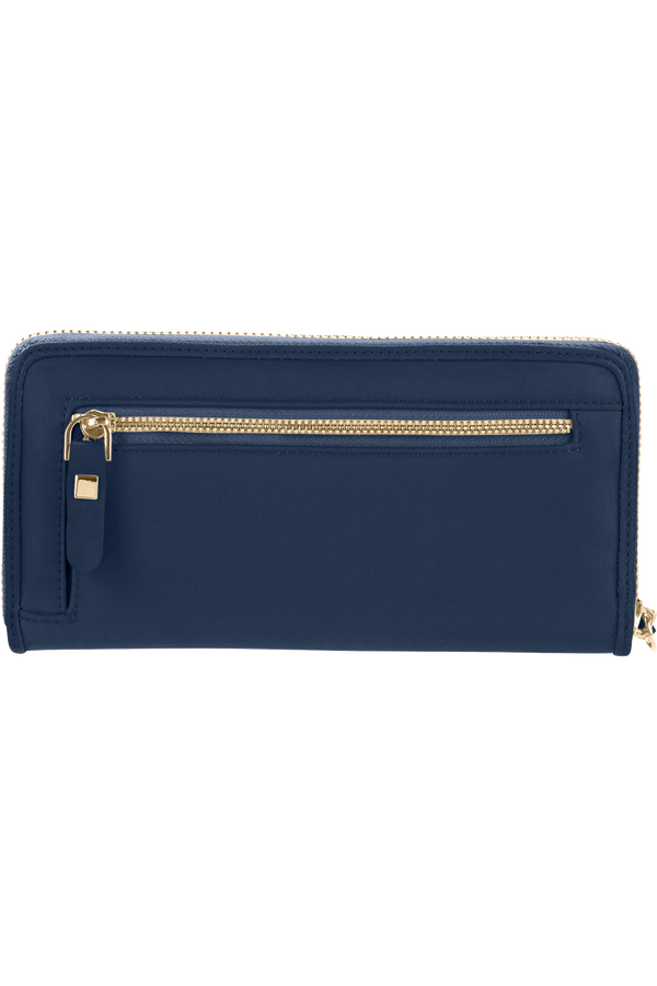 Samsonite Karissa Slg Wallet ZIP Around L  Bleu foncé