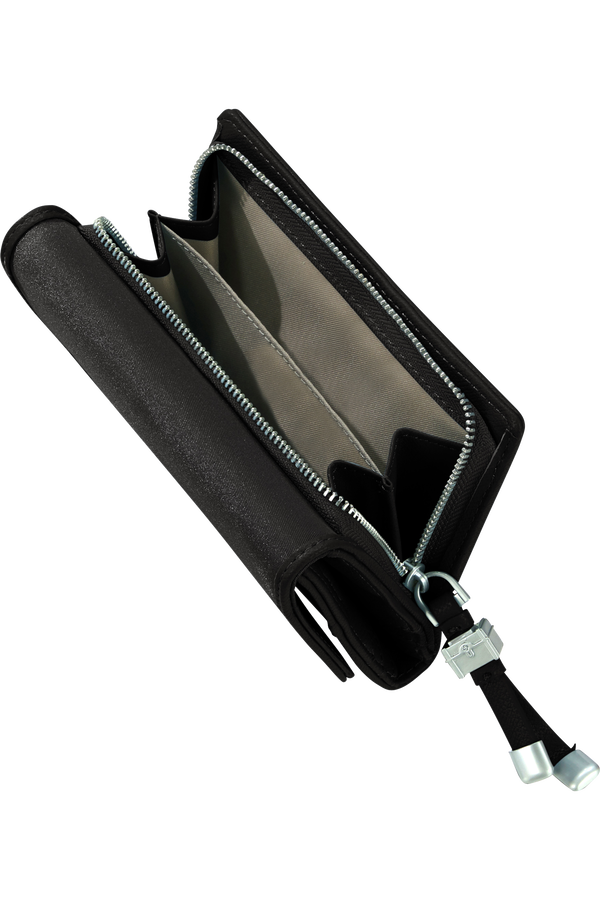 Samsonite Karissa Slg Wallet 12CC+ZIP EXT M  Noir