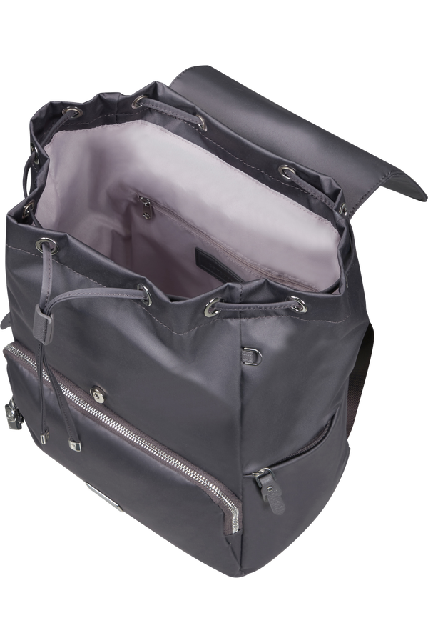 Samsonite Karissa 2.0 Backpack 3 Pockets 1 Buckle  Eco Dark Grey
