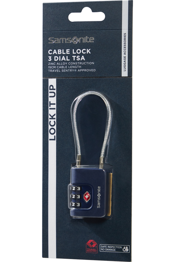 Samsonite Ta Revolution Cablelock 3 dial TSA  Bleu nuit