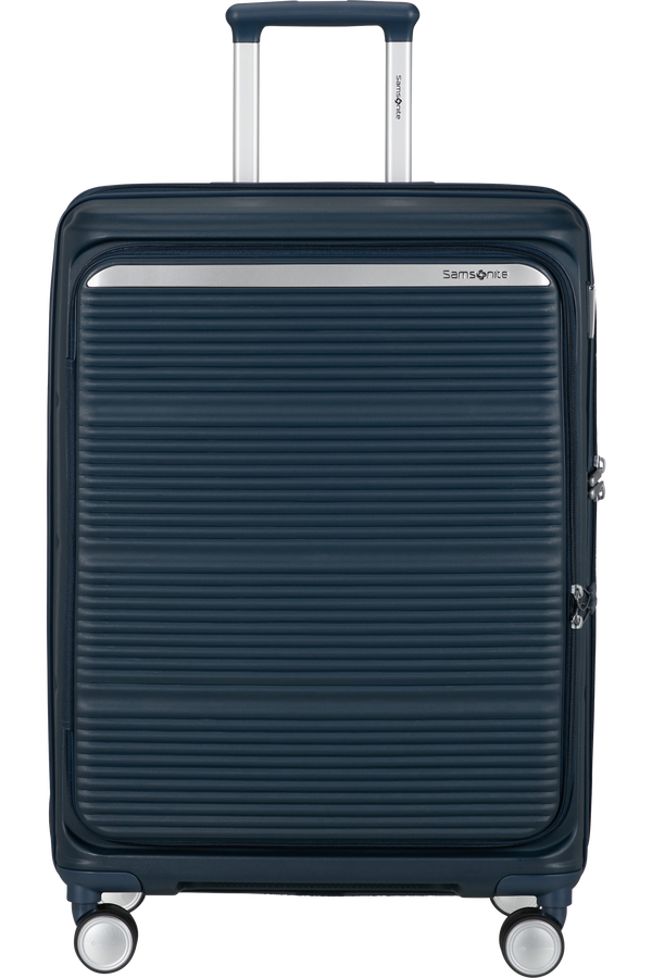Samsonite Paralux Spinner Expandable Medium Sp 67cm  Bleu marine foncé