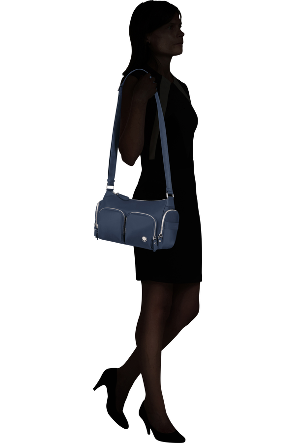 Samsonite Karissa Evo Shoulder Bag Multi Pkt  Blue Nights