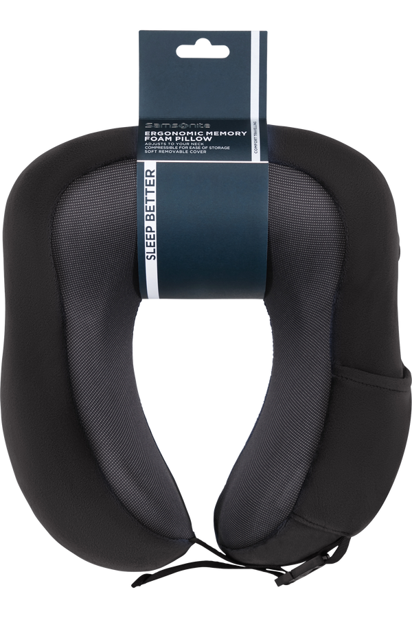 Samsonite Ta Revolution Ergonomic Memory Foam Pillow  Noir