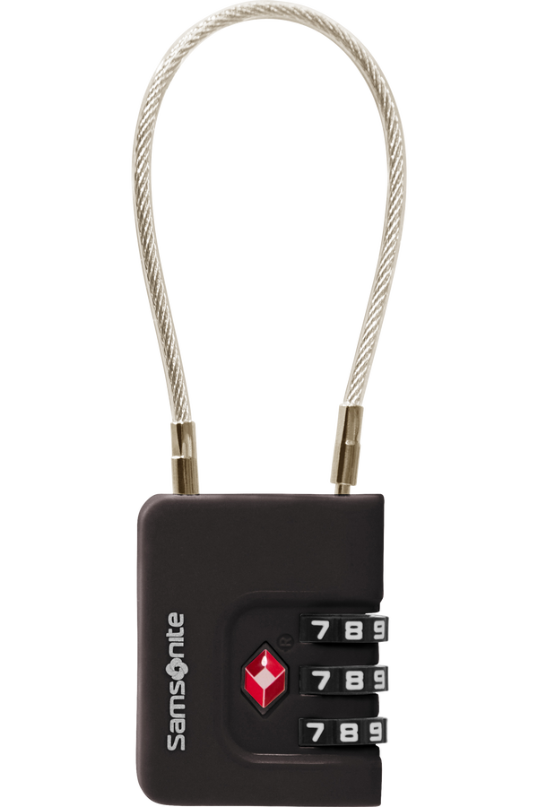 Samsonite Ta Revolution Cablelock 3 dial TSA  Noir