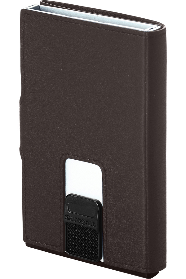 Samsonite Alu Fit 202 - Slide-up Wallet  Marron foncé