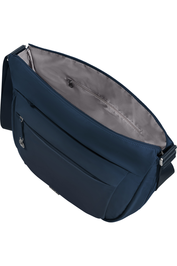 Samsonite Move 5.0 Hobo Bag Round Expandable M  Bleu fonc&eacute;