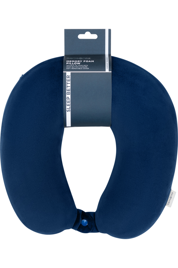 Samsonite Ta Revolution Memory Foam Pillow  Bleu nuit